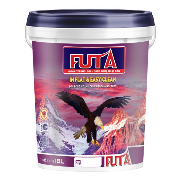 sơn bóng mờ lau chùi hiệu quả nội thất Futa FT3